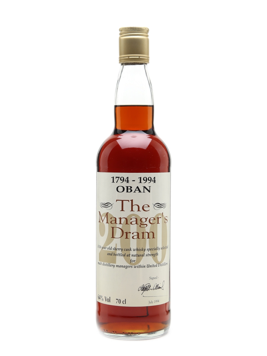 Oban 16 Year Old Bicentenary Bottled 1994 - The Manager's Dram 70cl / 64%