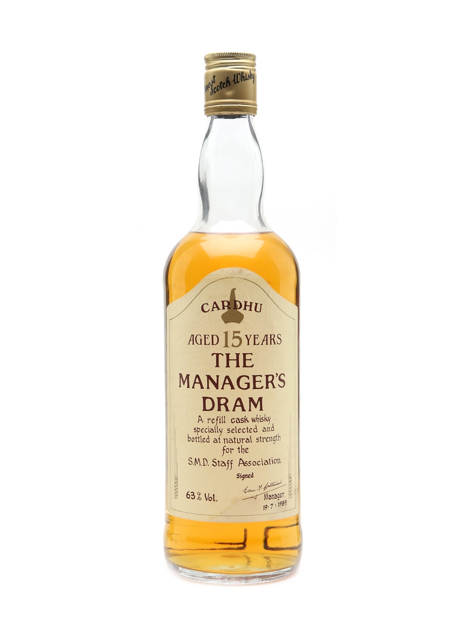 Cardhu 15 Year Old Bottled 1989 - The Manager's Dram 75cl / 63%
