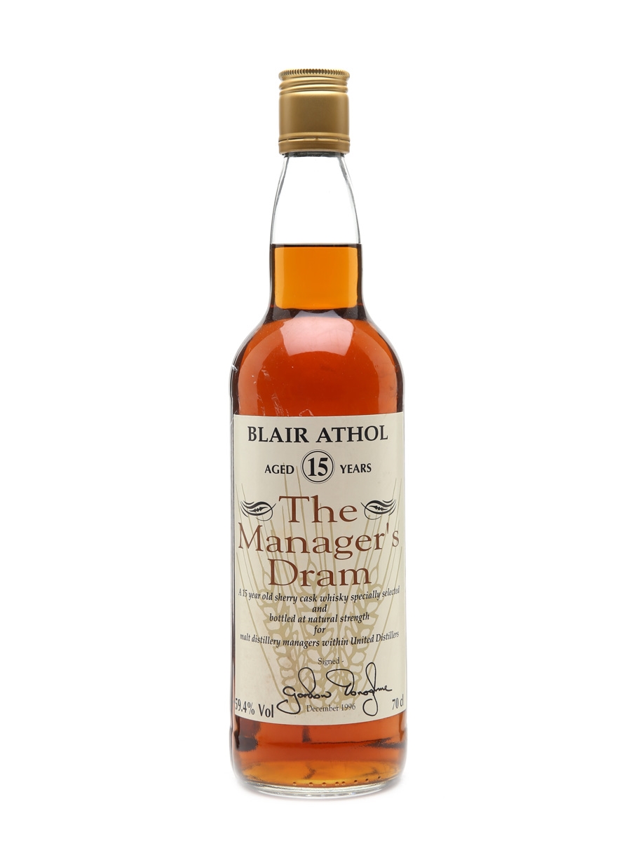 Blair Athol 15 Year Old Bottled 1996 - The Manager's Dram 70cl / 59.4%