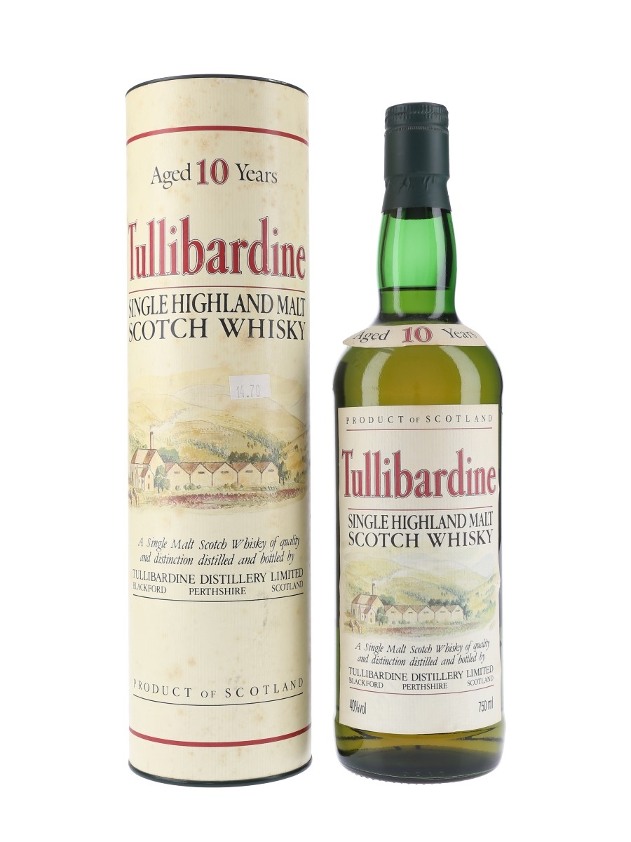 Tullibardine 10 Year Old Bottled 1980s 75cl / 40%