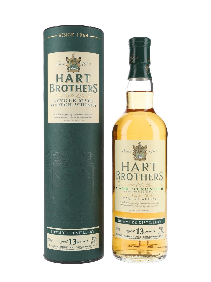 Bowmore 2002 13 Year Old Bottled 2016 - Hart Brothers 70cl / 51.5%