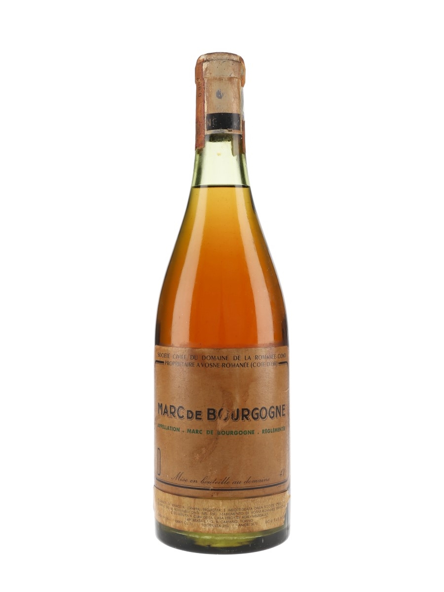 Marc De Bourgogne DRC Bottled 1970s - Domaine De La Romanee-Conti 75cl / 41%