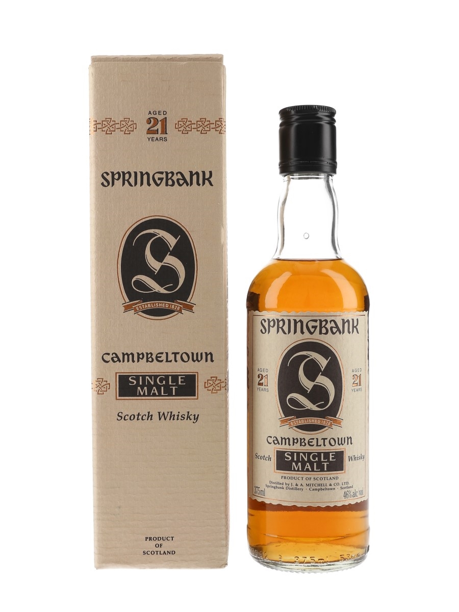 Springbank 21 Year Old Bottled 1990s 37.5cl / 46%
