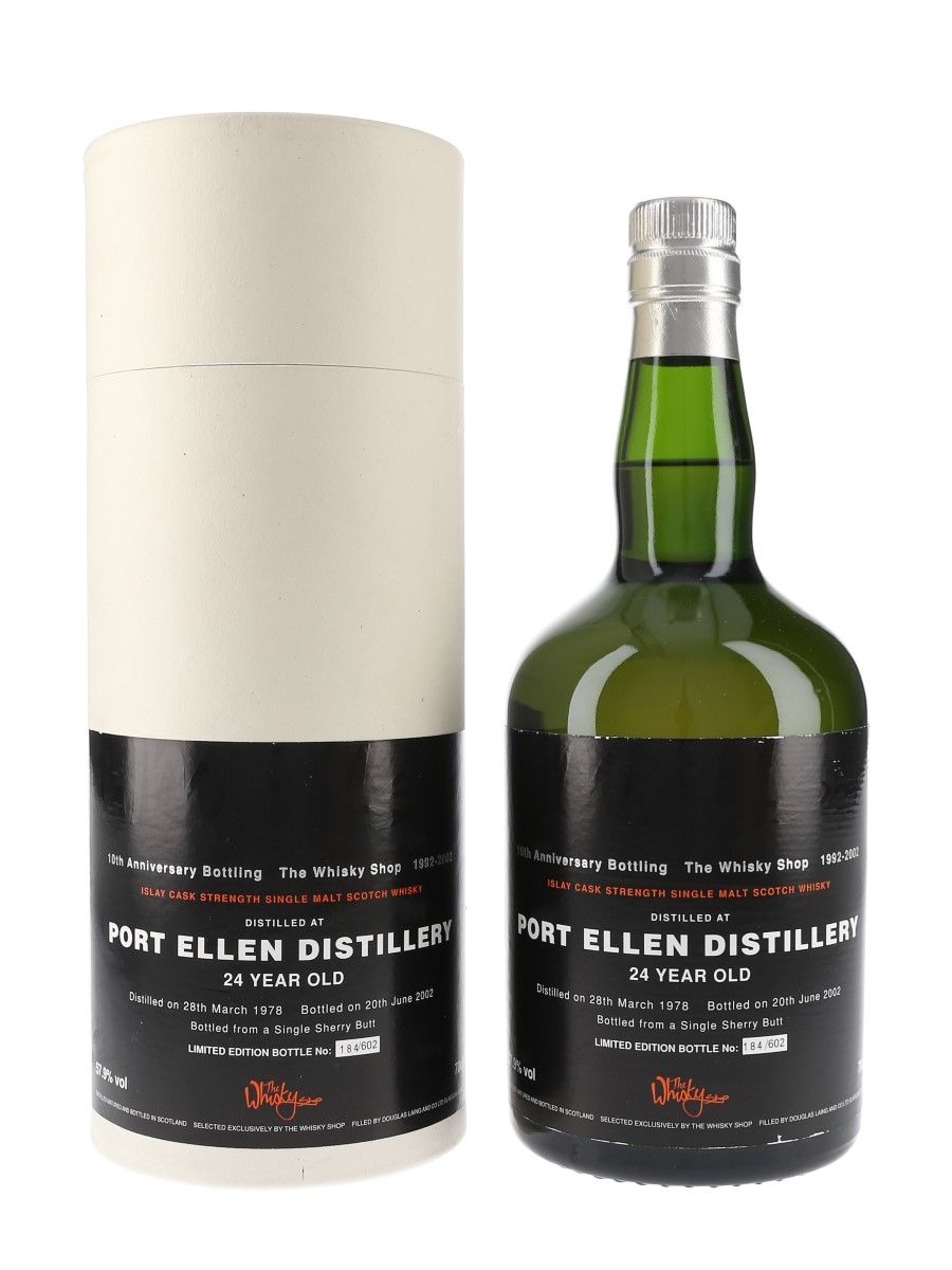 Port Ellen 1978 24 Year Old Bottled 2002 - The Whisky Shop 10th Anniversary 70cl / 57.9%