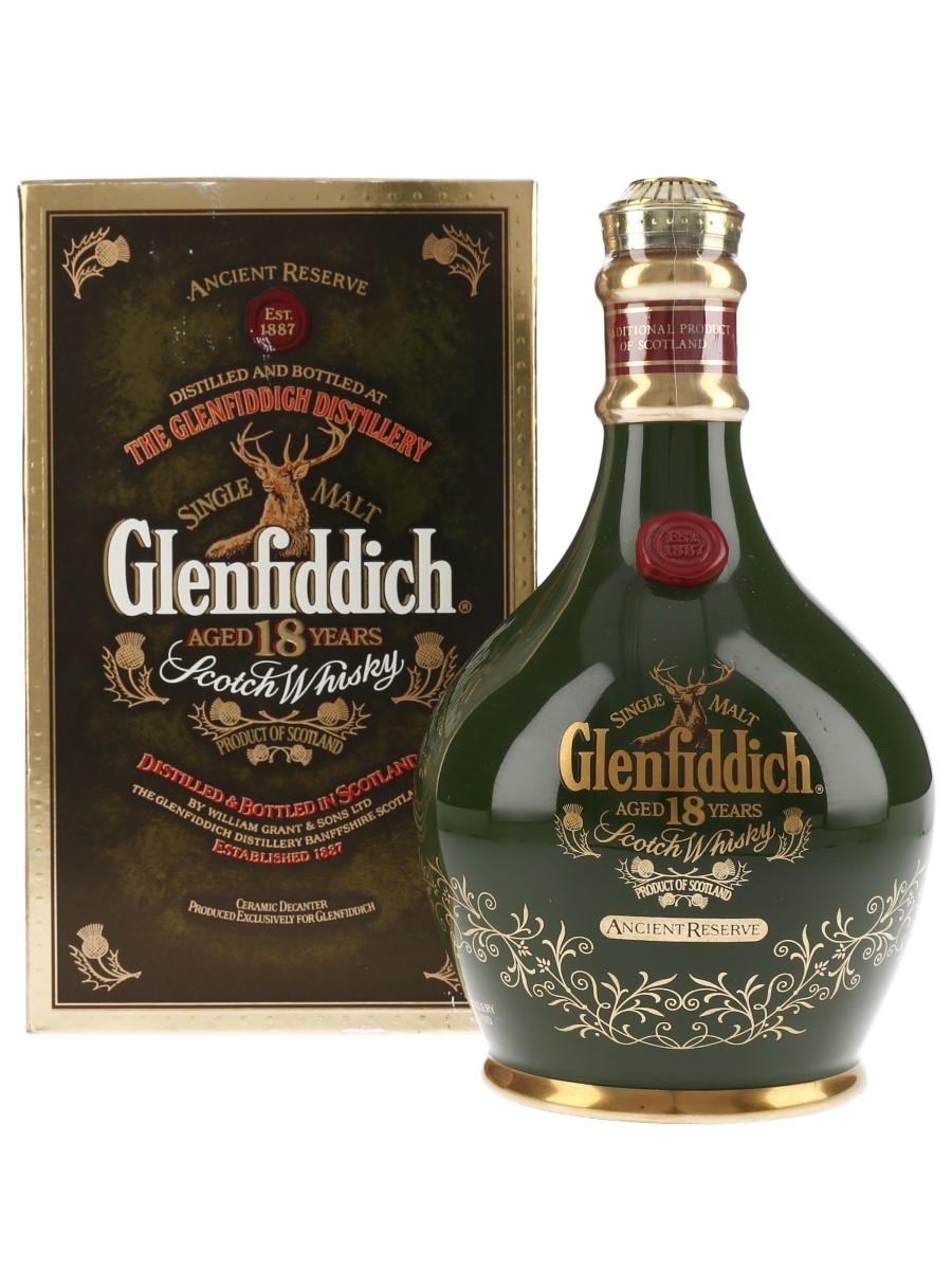 愛品館八千代店】Glenfiddich 18年シングルモルト緑陶器 SCOTCH WHISKY