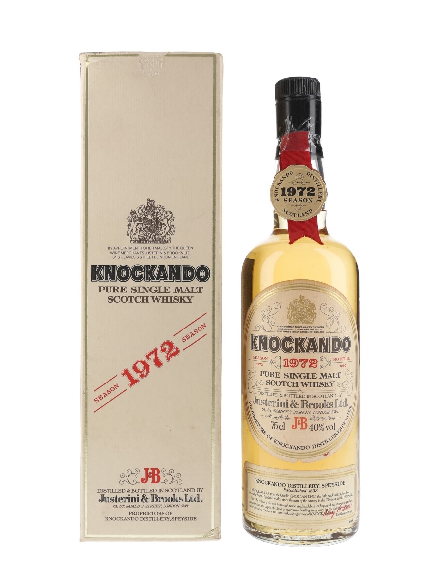 Knockando 1972 Bottled 1985 - Justerini & Brooks 75cl / 40%