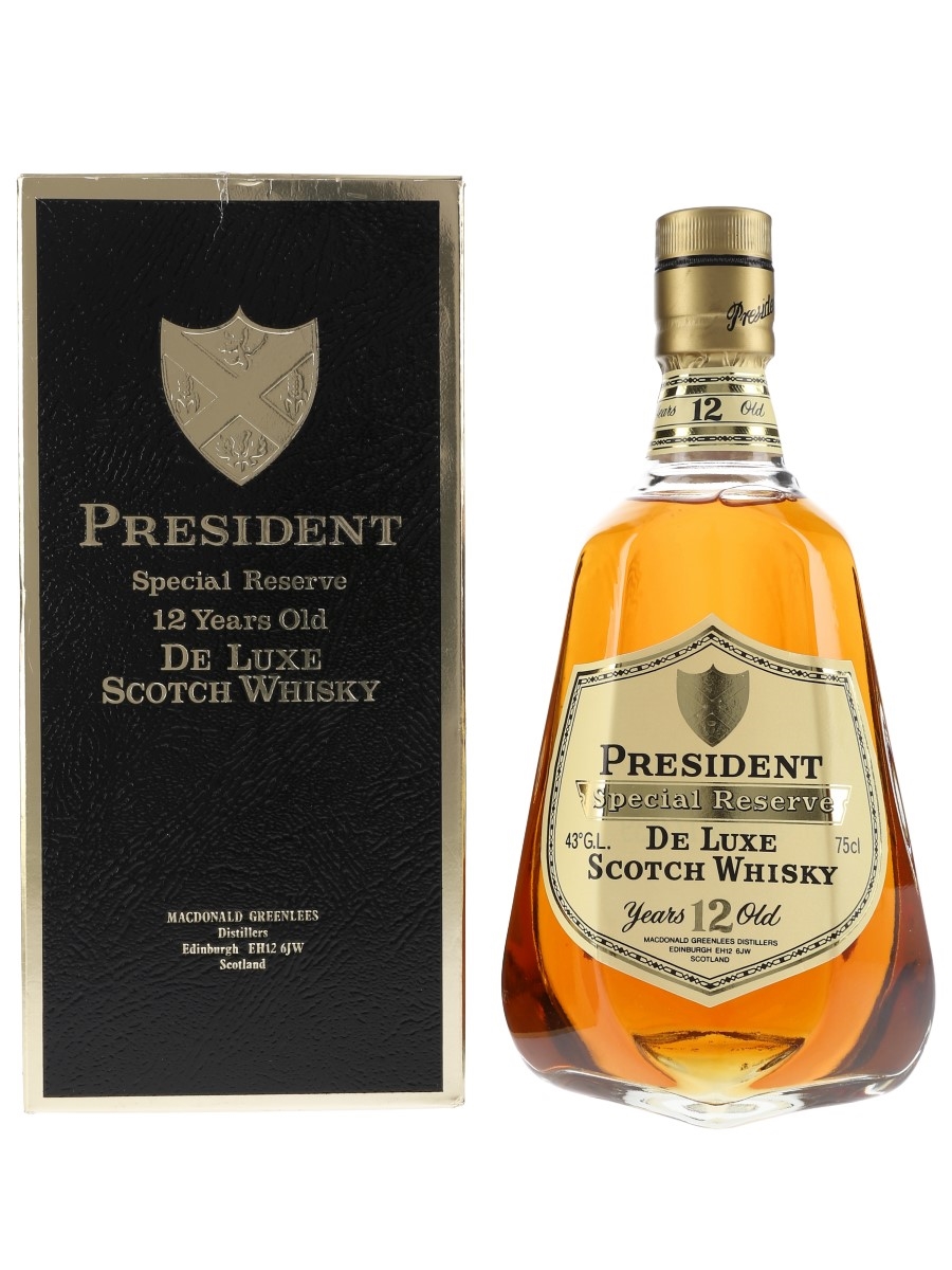 President 12 Year Old Special Reserve Bottled 1980s - Proalco Cia., Ecuador 75cl / 43%