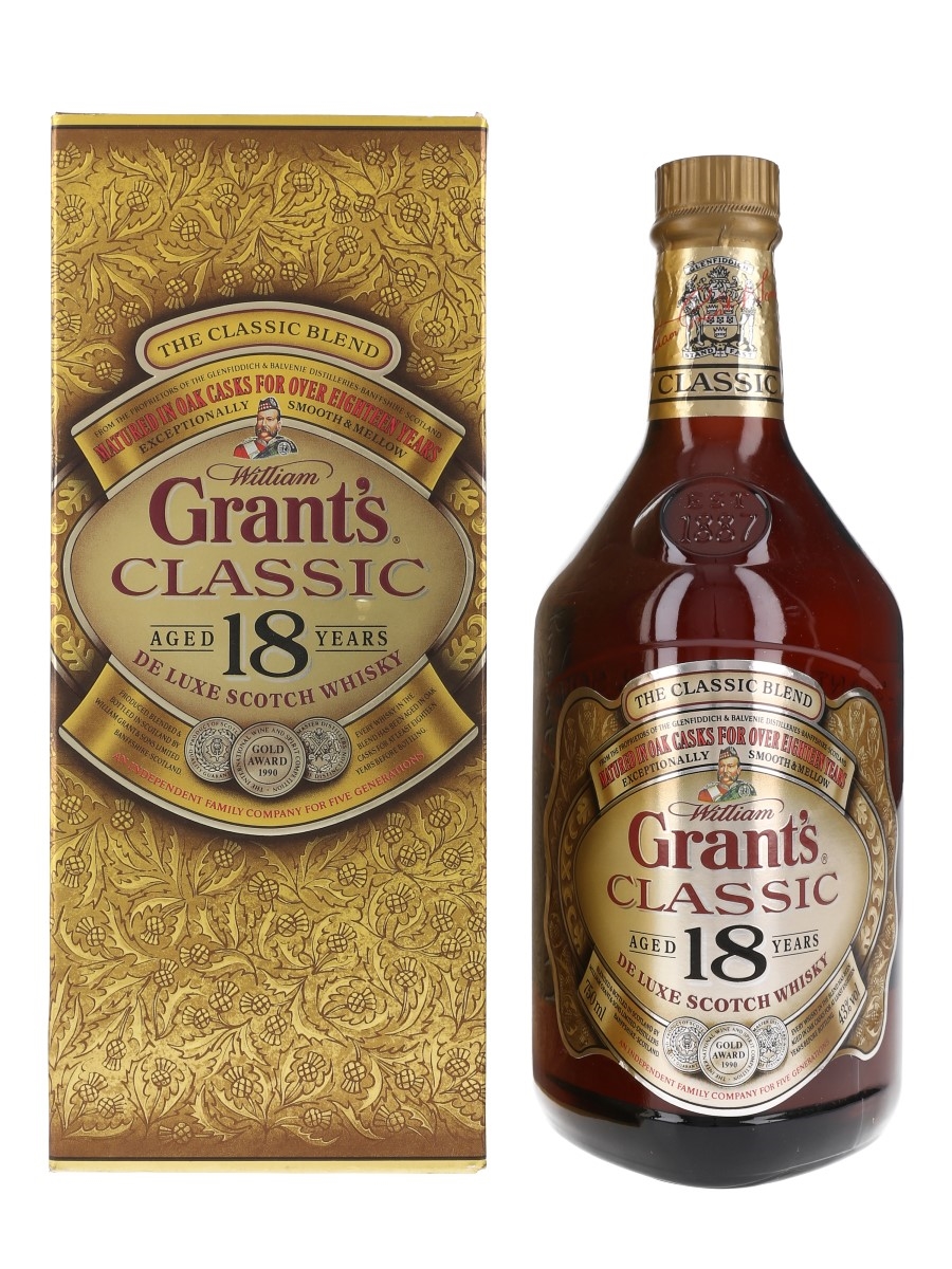 Grant's Classic 18 Year Old De Luxe Bottled 1980s 75cl / 43%