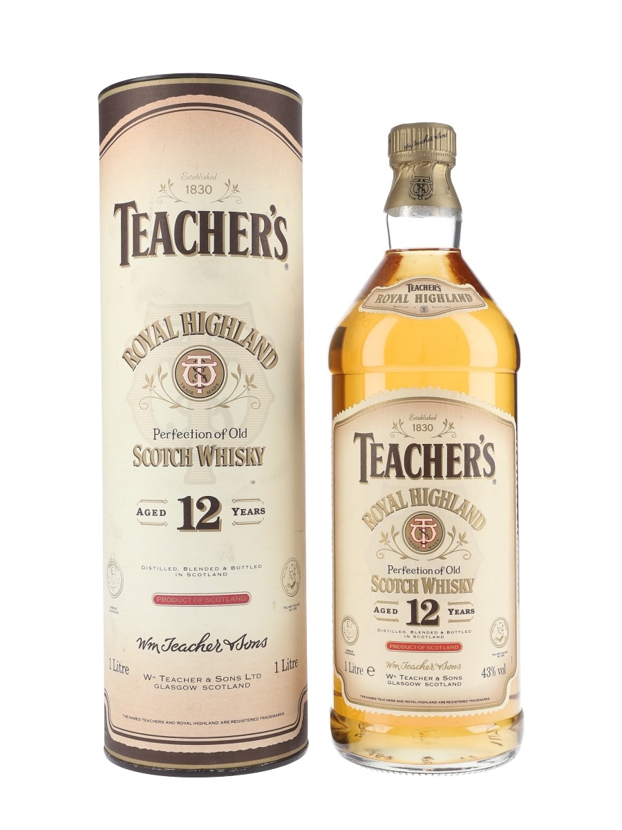 Teacher's Royal Highland 12 Year Old Bottled 1980s 100cl / 43%