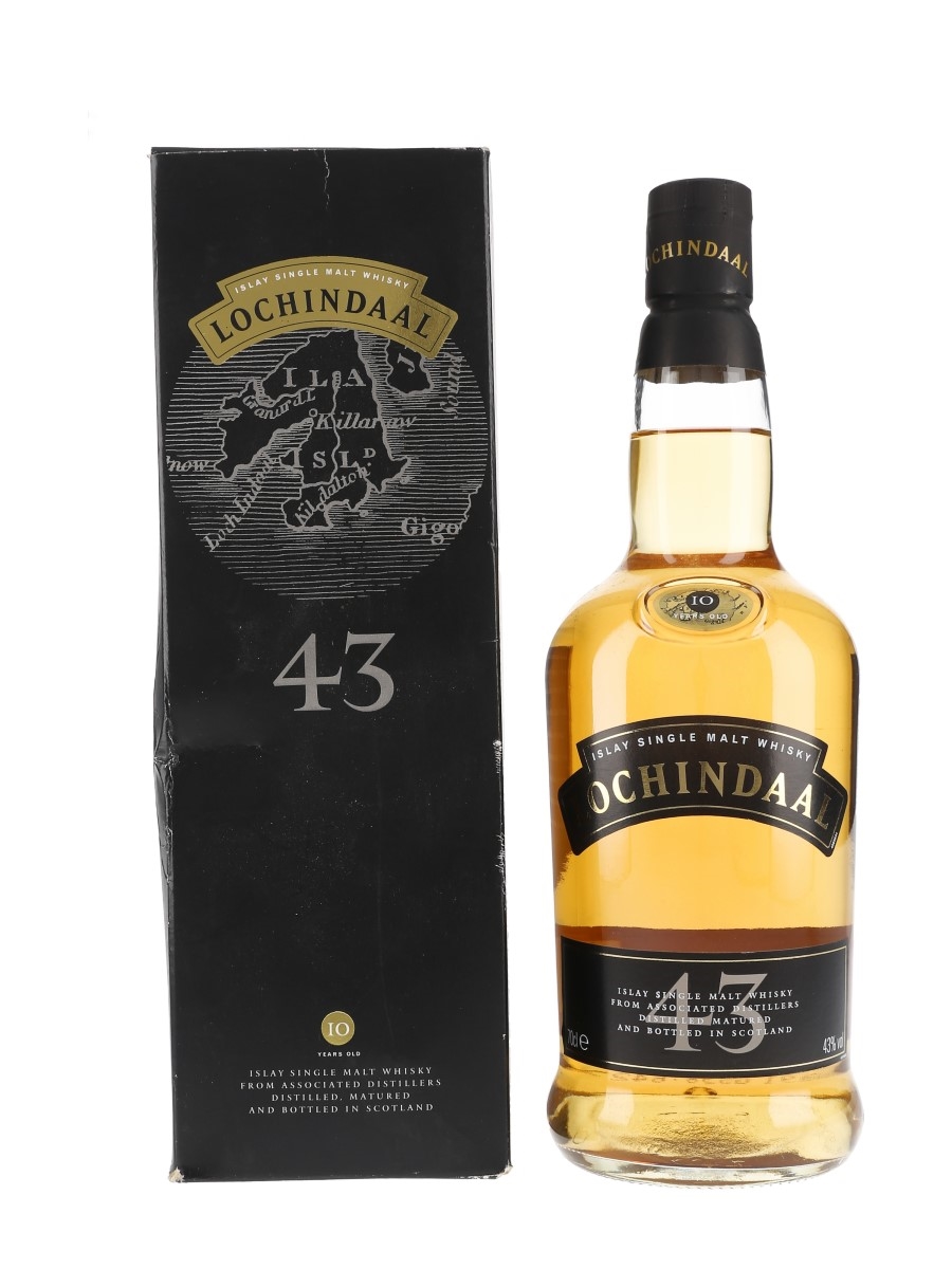 Lochindaal 10 Year Old Bottled 1990s - Bruichladdich 70cl / 43%