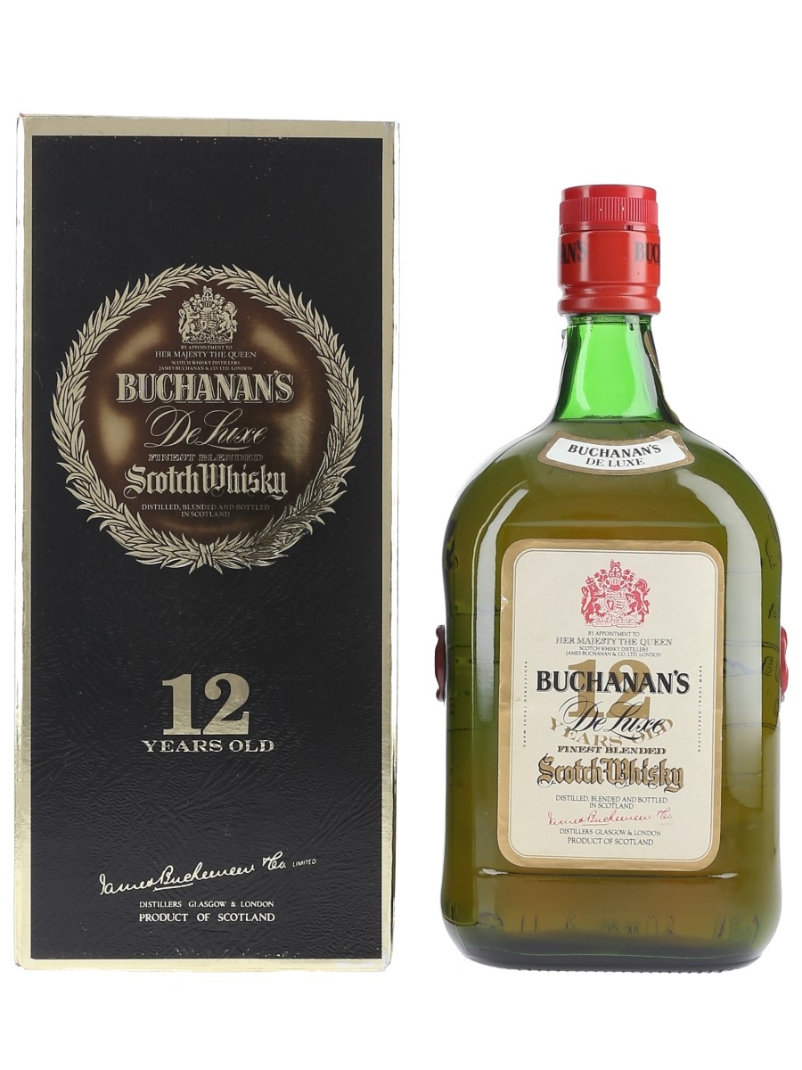 Buchanan's 12 Year Old De Luxe Bottled 1980s 100cl