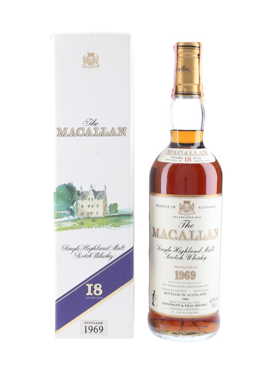 Macallan 1969 18 Year Old - Lot 84684 - Buy/Sell Macallan