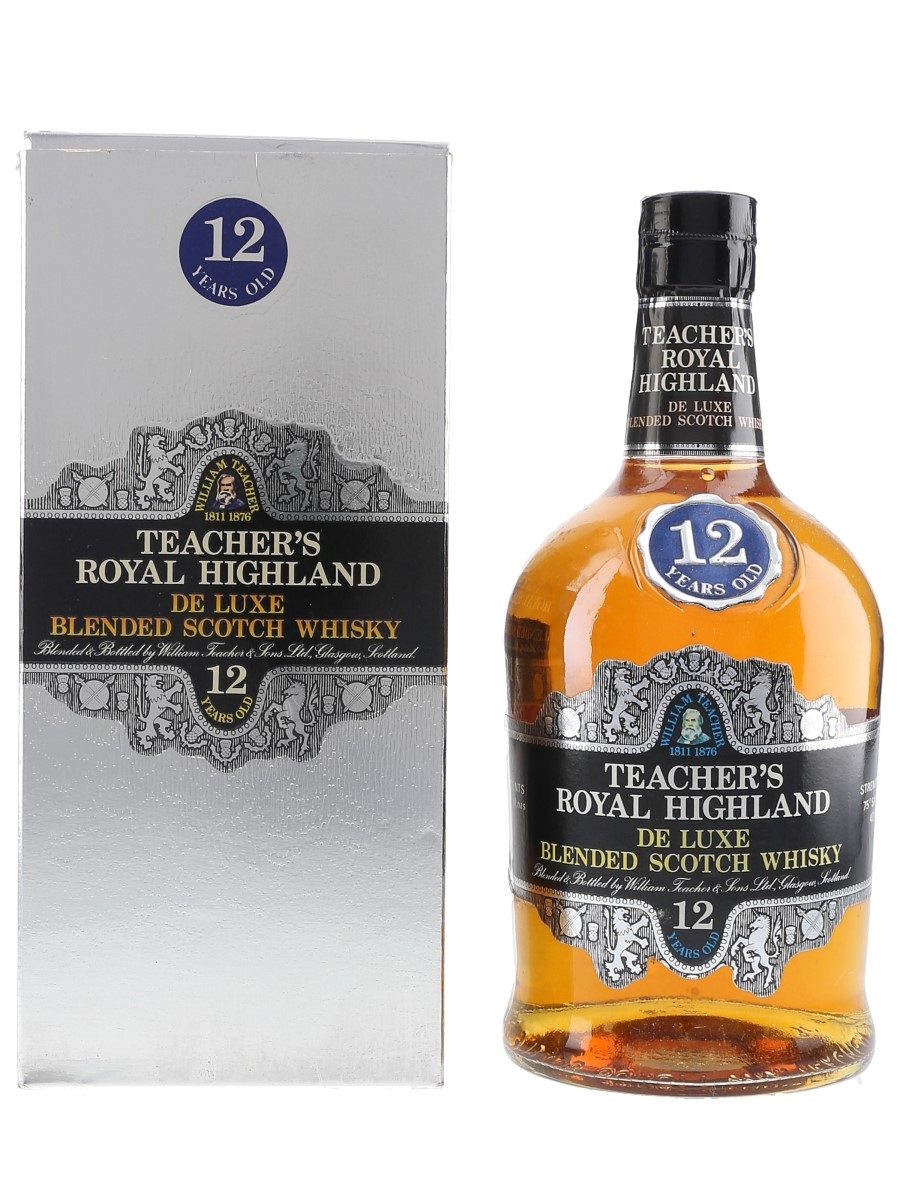 Teacher's 12 Year Old Royal Highland Bottled 1980s 75cl / 43%