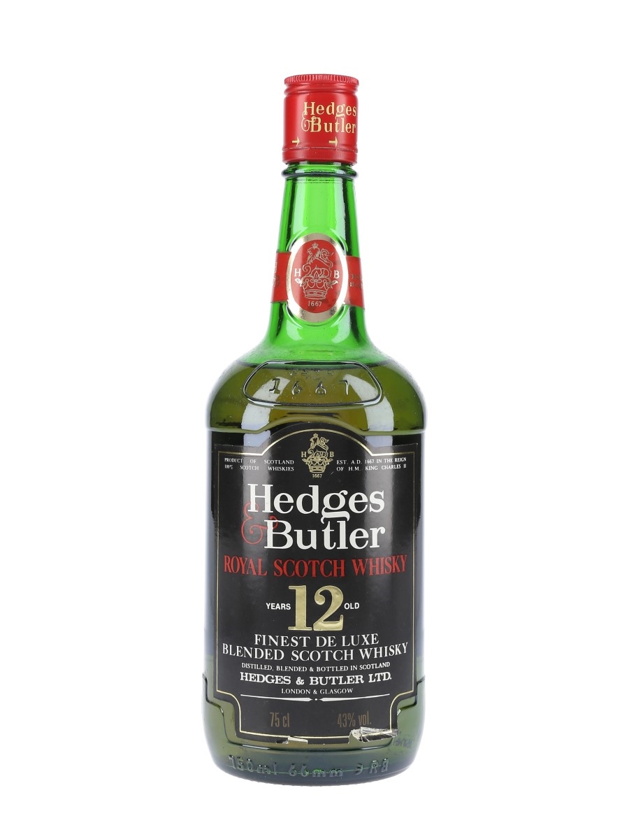 Hedges & Butler 12 Year Old Bottled 1980s 75cl / 43%