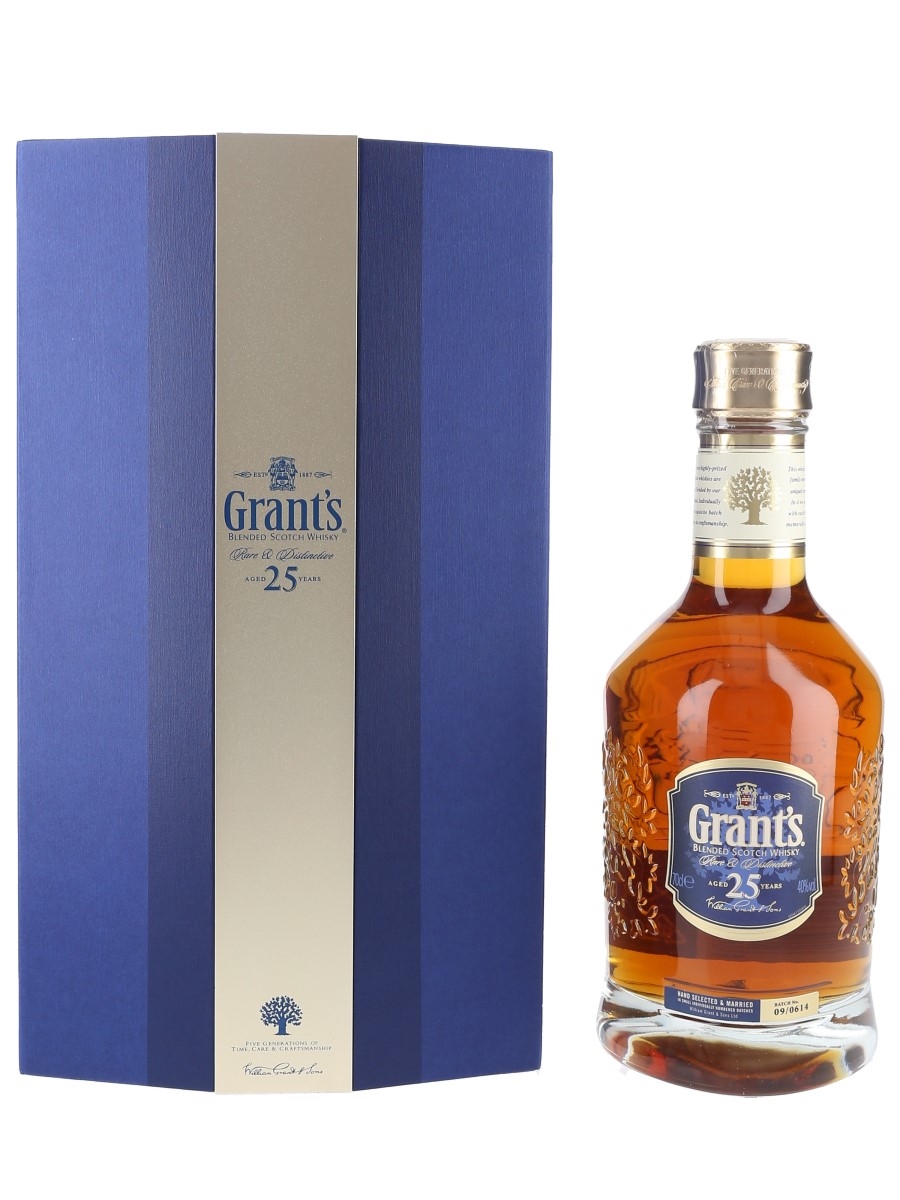 Grant's 25 Year Old Rare & Distinctive Batch No. 09-0614 70cl / 40%