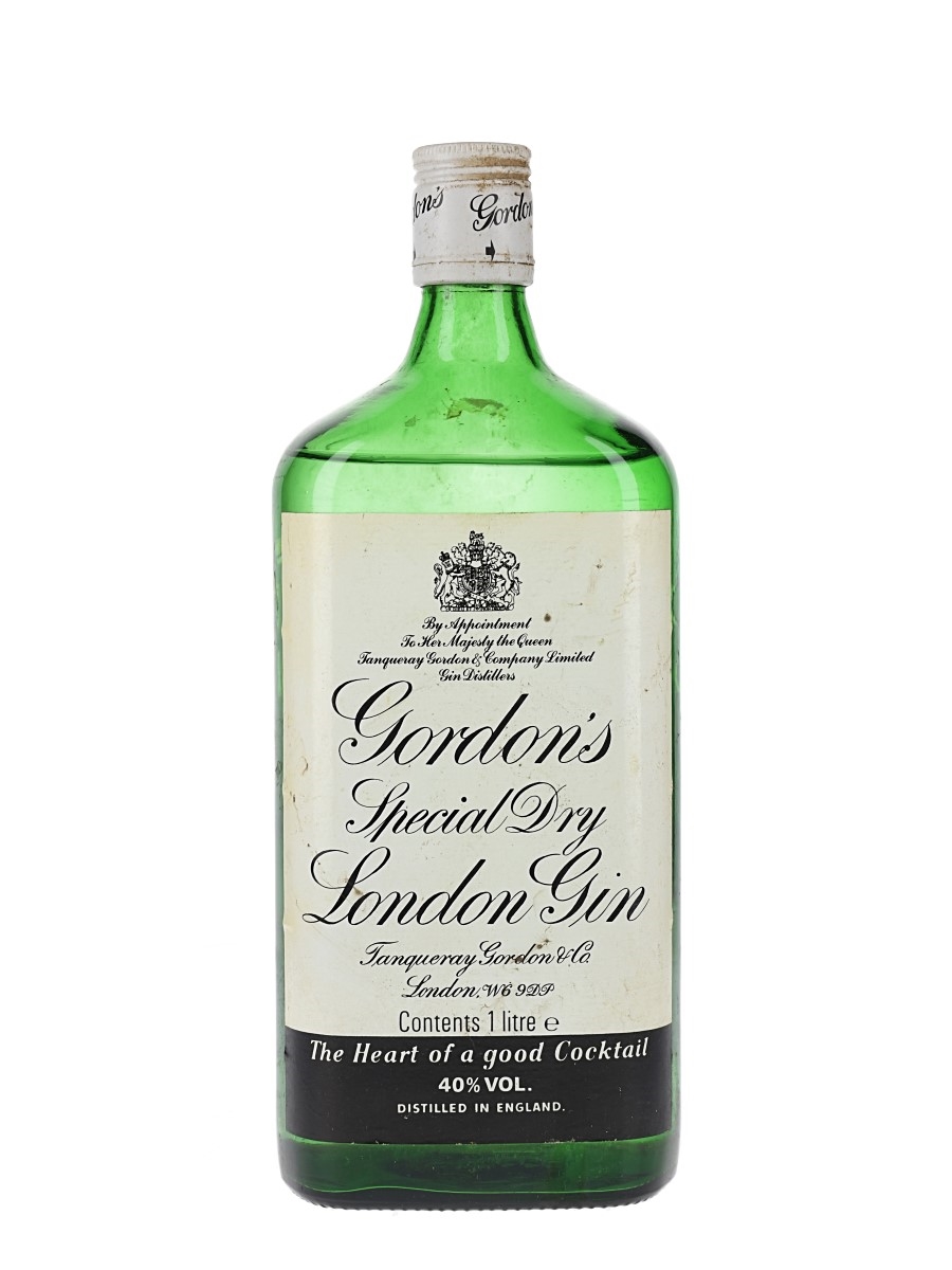 Gordon's Special Dry London Gin Bottled 1980s 100cl / 40%