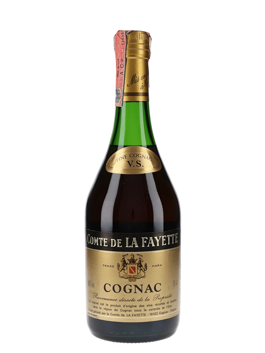 Comte De La Fayette VS Cognac Bottled 1980s - Fenice San Remo 70cl / 40%