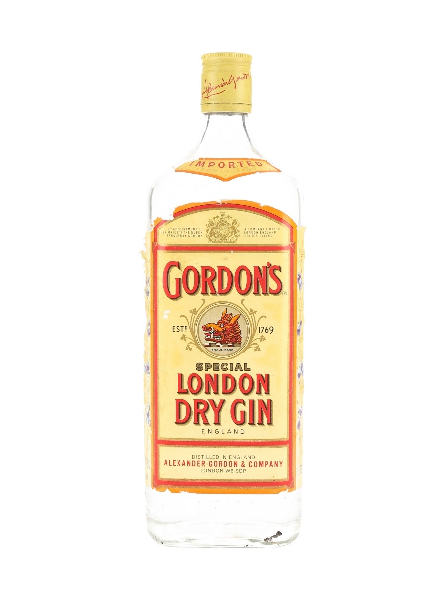 Gordon's Dry Gin Bottled 1990s - Large Format 100cl / 47.3%
