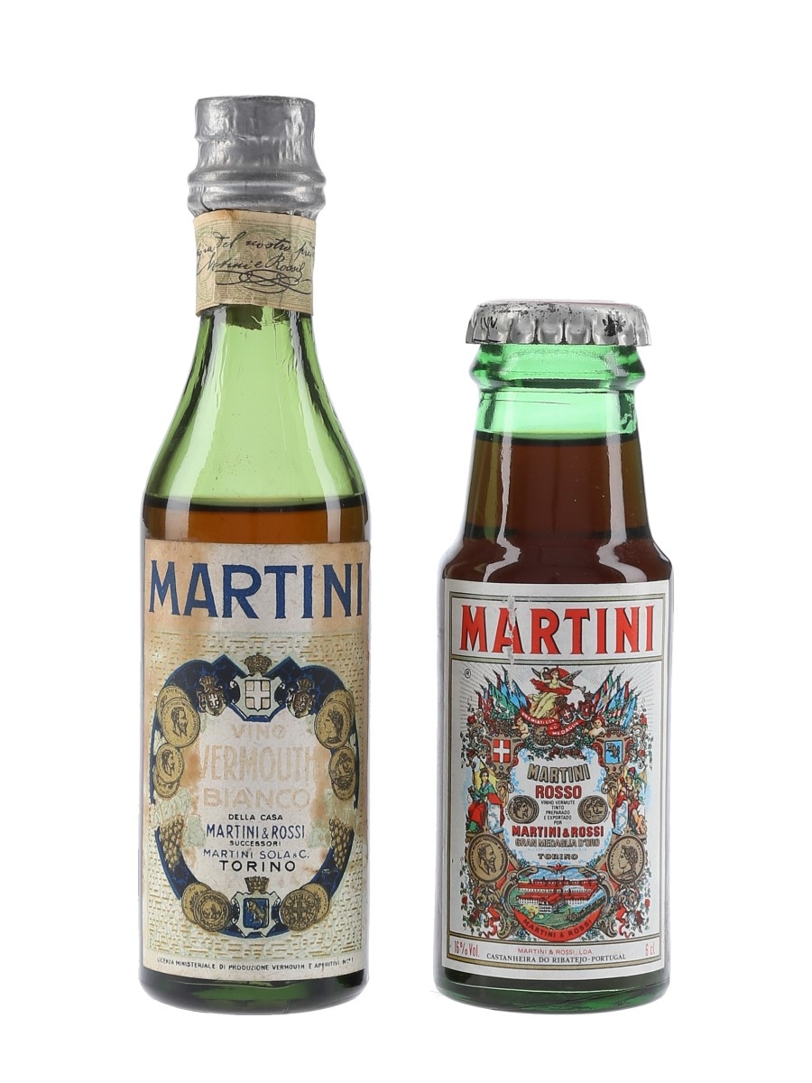 Martini & Rossi Vermouth Bottled 1940s & 1980s 6cl & 7cl