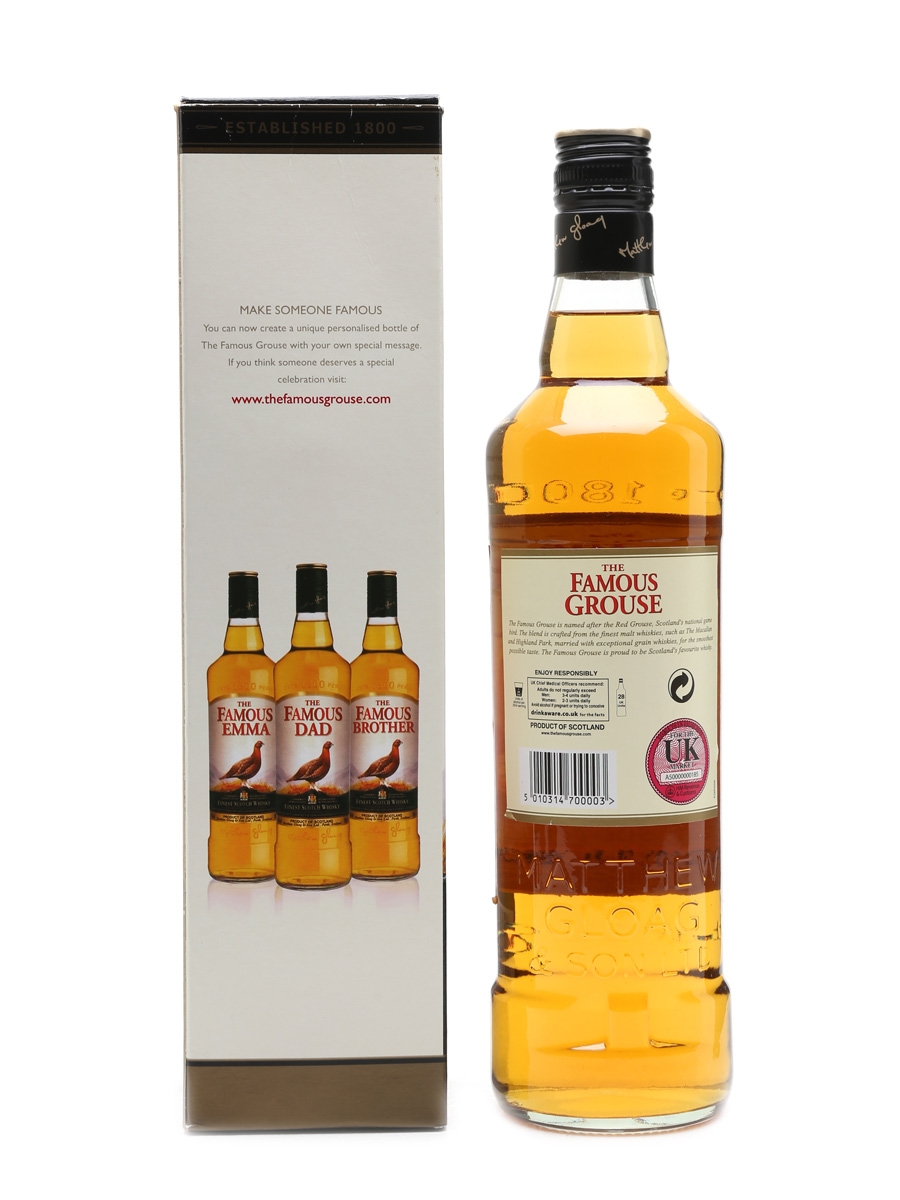 FAMOUS GROUSE VintageMalt Whisky1989最終値下 FAMOUS GROUSE VINTAGE MALT 1992 - Whisky By Edzell