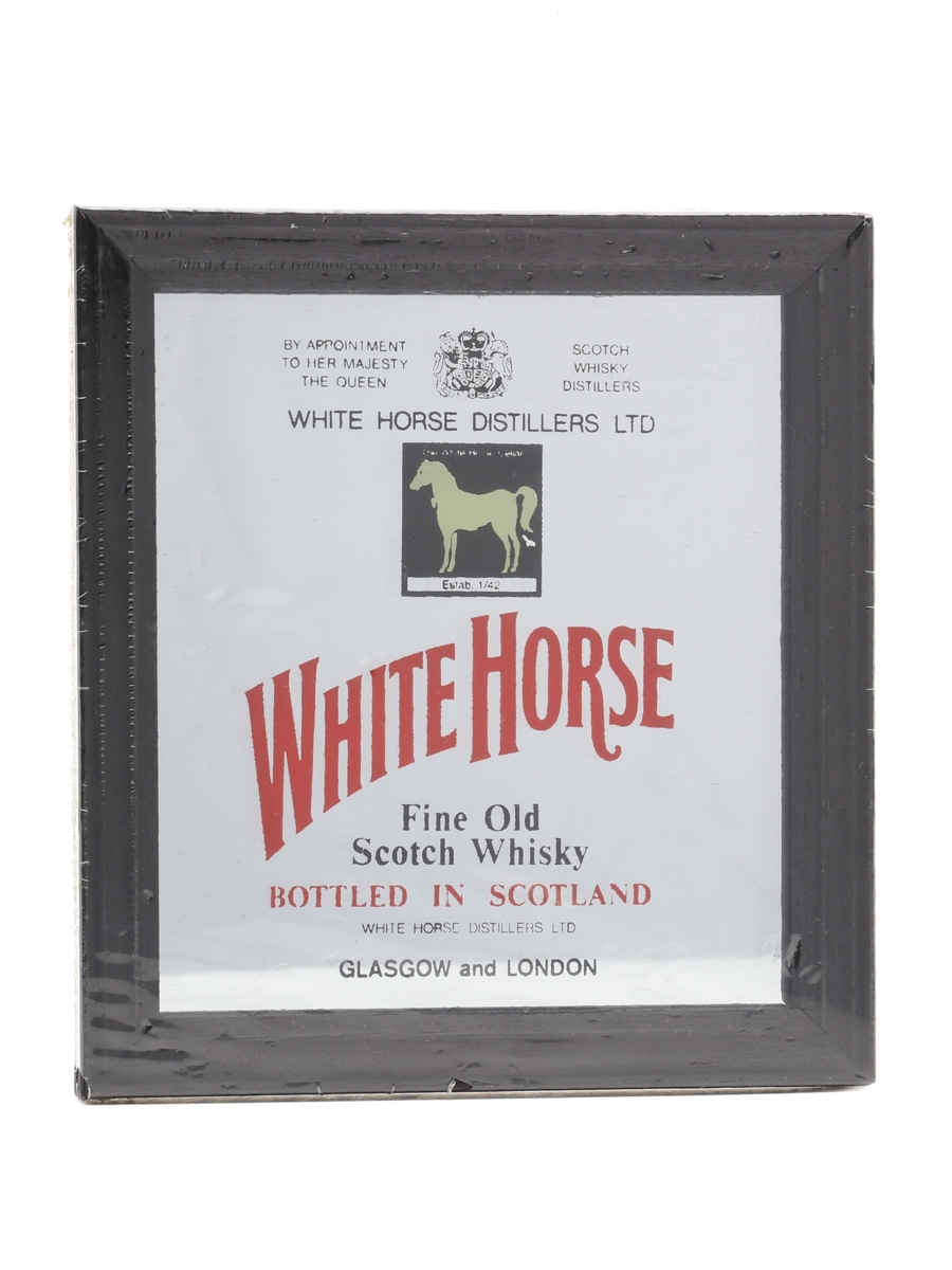 White Horse Fine Old Scotch Whisky Mirror Small 16cm x 15cm