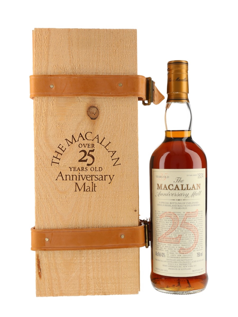 Macallan 1972 25 Year Old Anniversary Malt Bottled 1998 - Remy Amerique 75cl / 43%