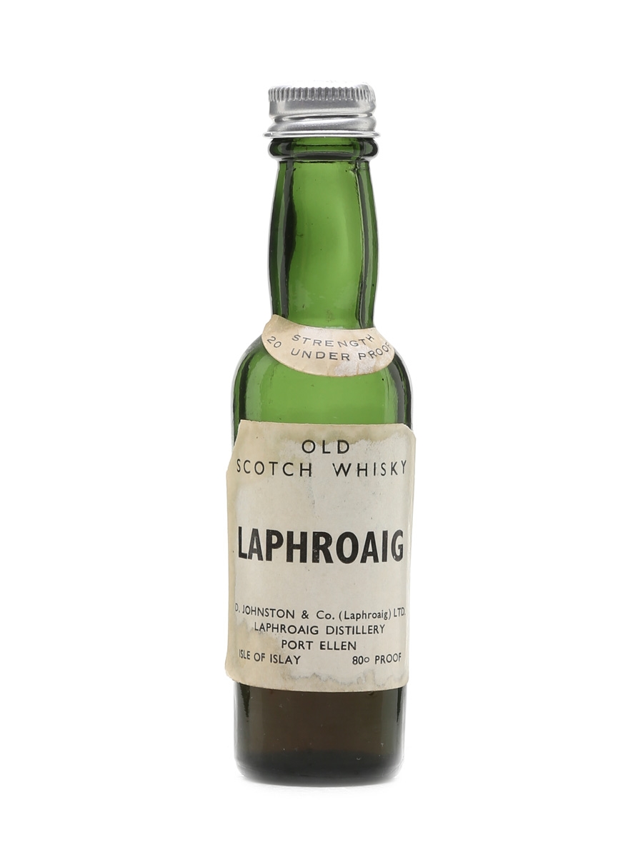 Laphroaig 20 Under Proof Bottled 1960s 5cl