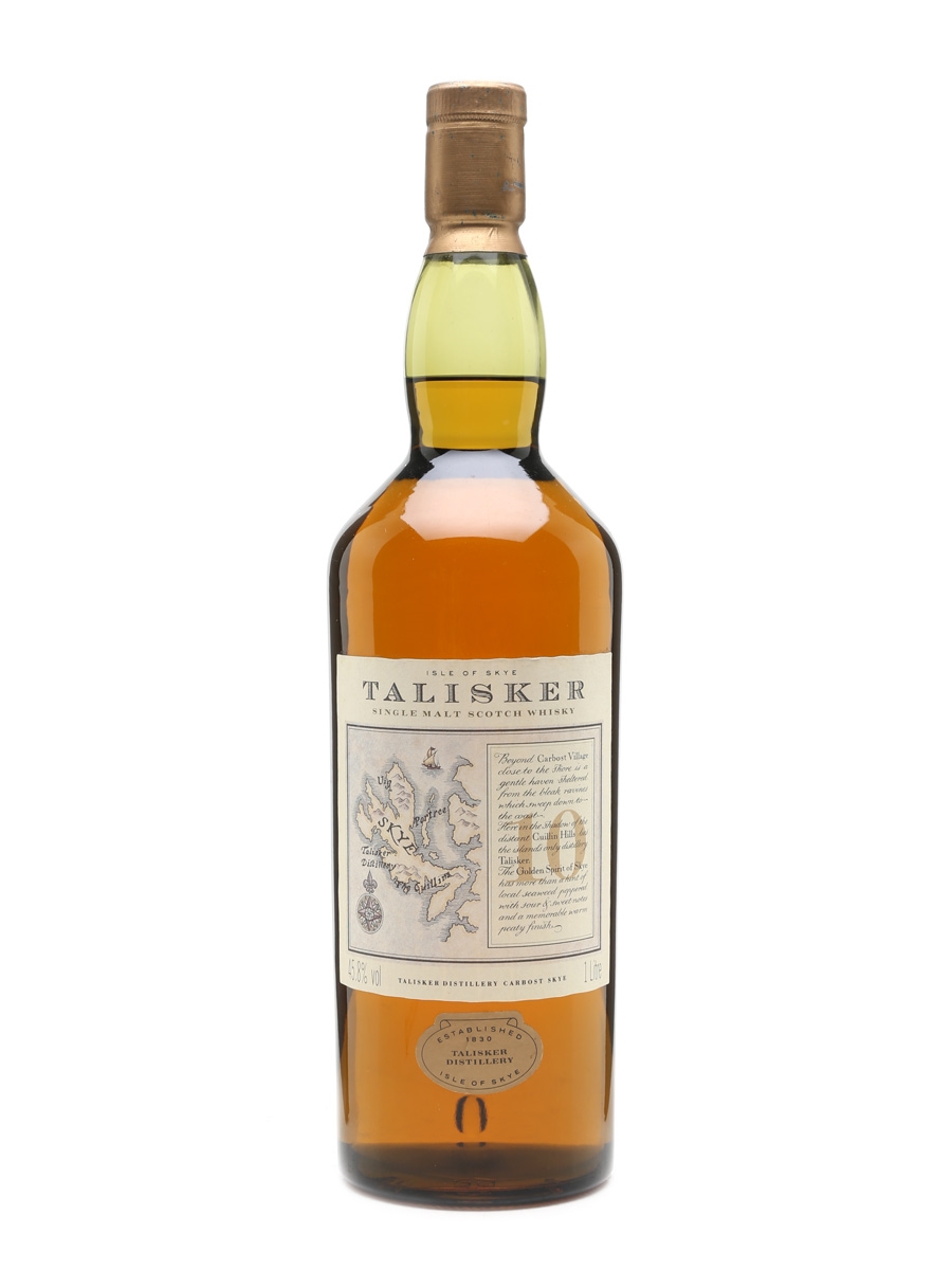 Talisker 10 Years Old Map Label 100cl