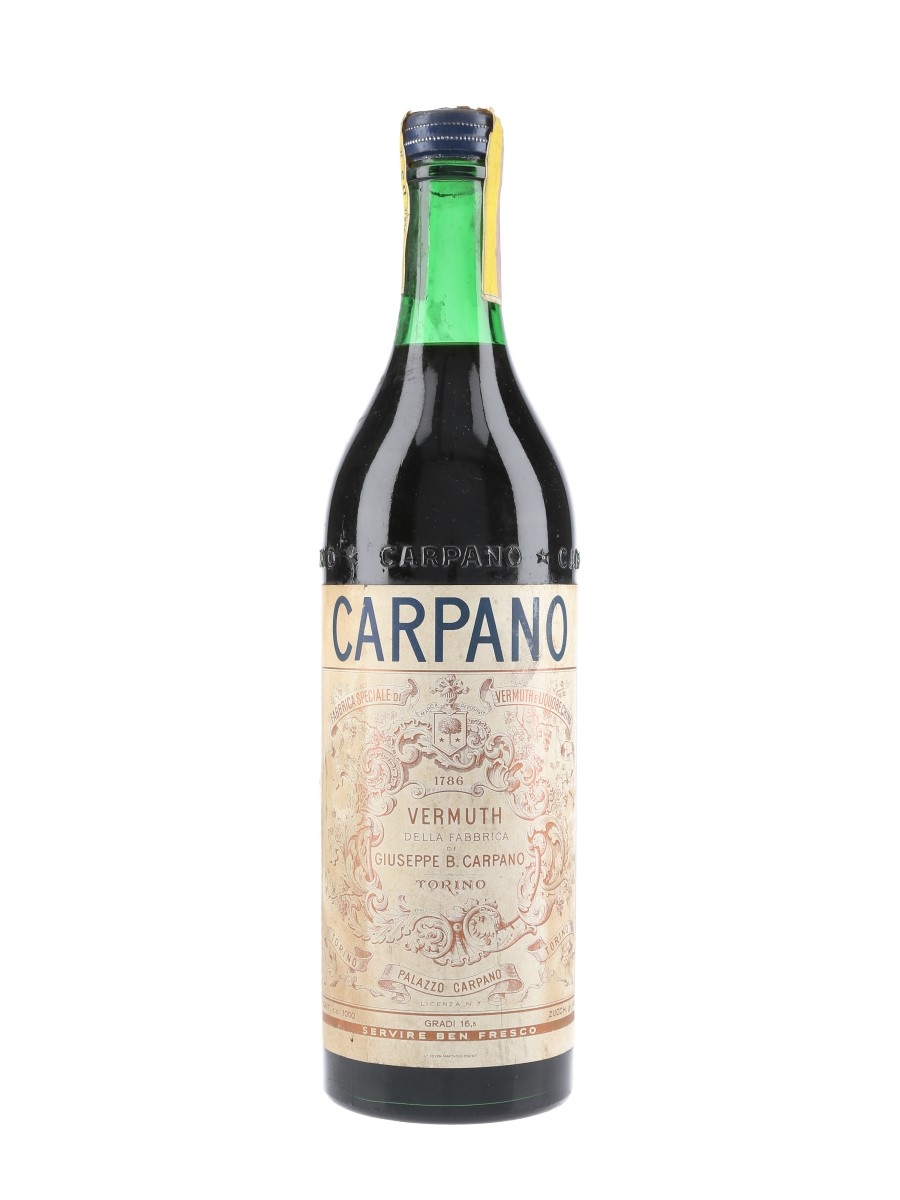 Carpano Vermouth Bottled 1960s 100cl / 16.5%