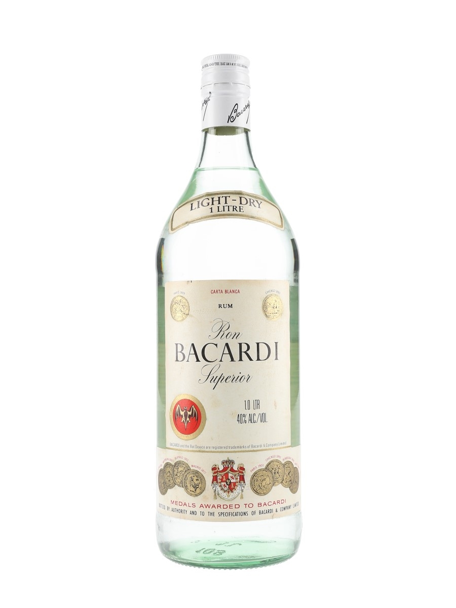 Bacardi Carta Blanca Bottled 1980s - Brazil 100cl / 40%