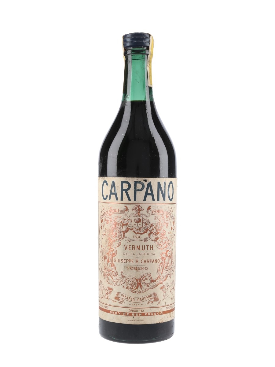 Carpano Vermuth Bottled 1960s 100cl / 16.5%