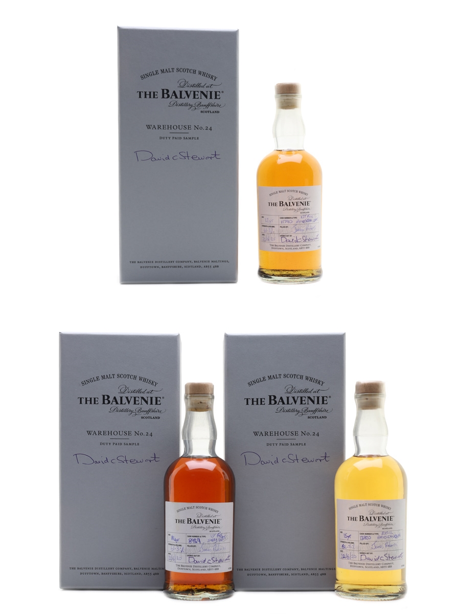 The Balvenie 12, 14 & 15 Year Old Bottled 2020 - Signed By David C Stewart MBE 3 x 20cl