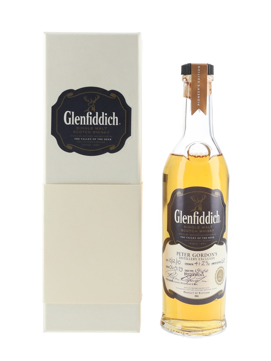Glenfiddich Peter Gordon's Distillery Exclusive Bottled 2010 20cl / 41.2%