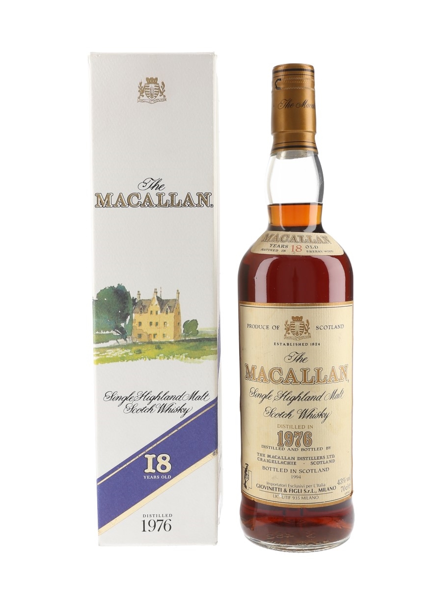 Macallan 1976 18 Year Old Bottled 1994 - Three Rivers 70cl / 43%