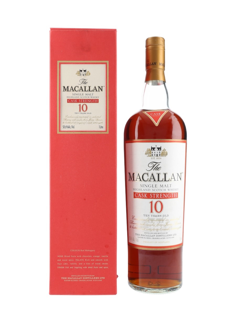 Macallan 10 Year Old Cask Strength Bottled 2000s 100cl / 58.6%