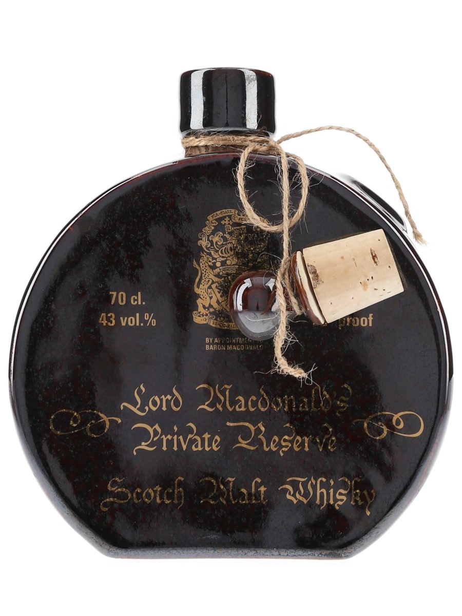 Lord Macdonald's Private Reserve Bottled 1980s 70cl / 43%
