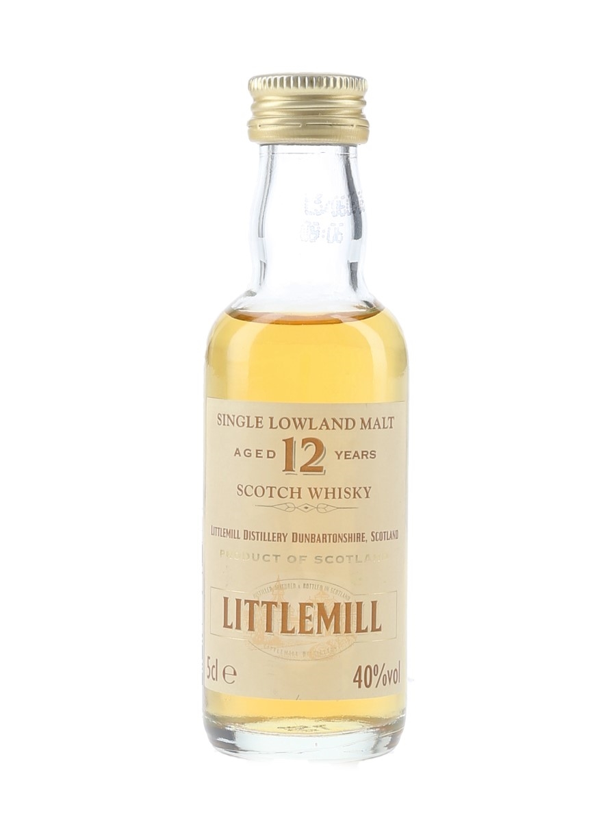 Littlemill 12 Year Old Bottled 1990s 5cl / 40%