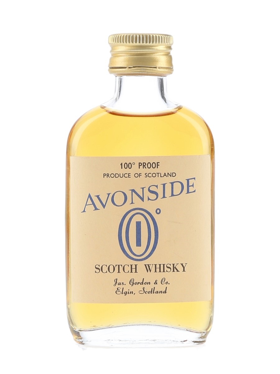 Avonside 100 Proof Bottled 1960s-1970s - James Gordon 5cl / 57%