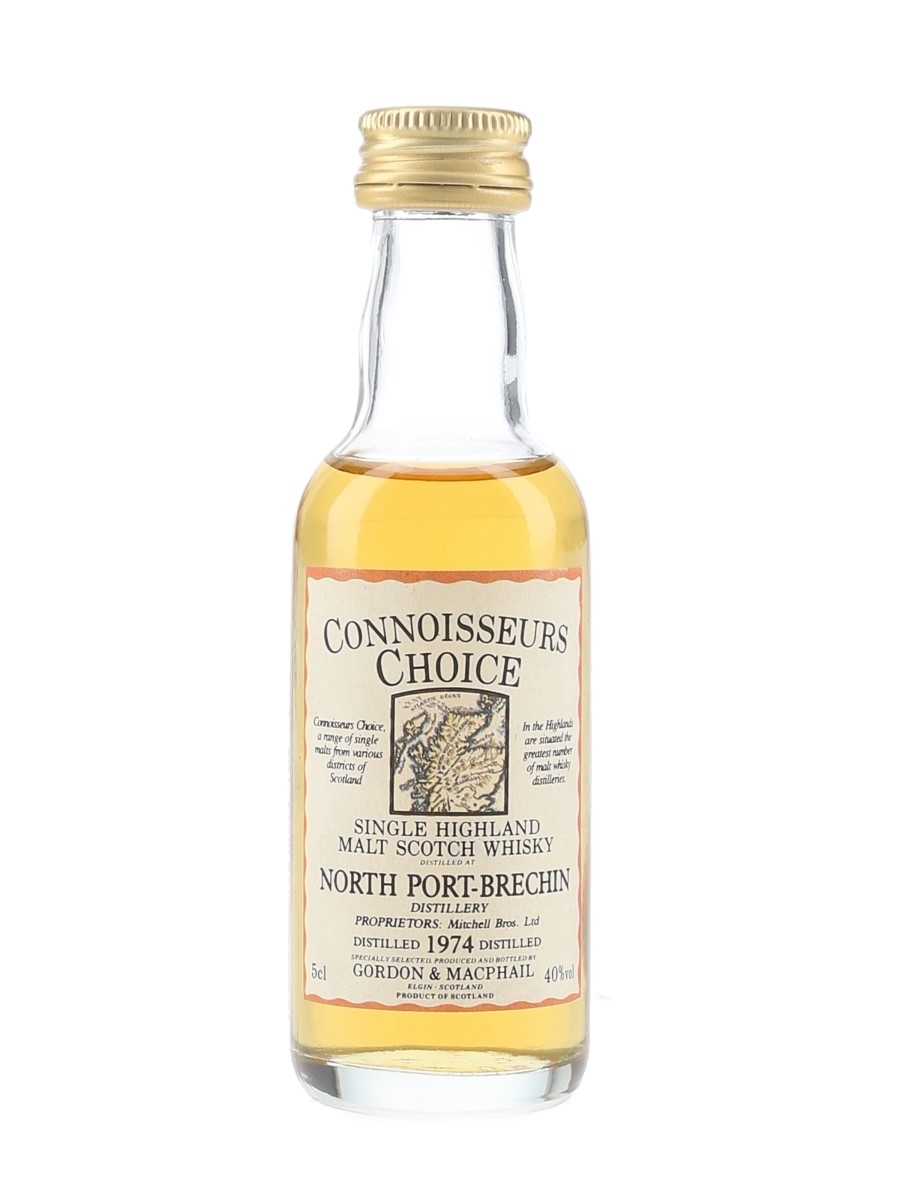 North Port Brechin 1974 Connoisseurs Choice Bottled 1990s - Gordon & MacPhail 5cl / 40%