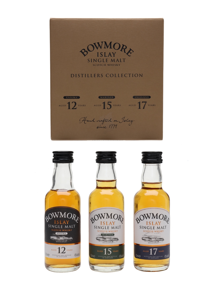 Bowmore Distillers Collection 12 Enigma, 15 Mariner & 17 Year Old 3 x 5cl