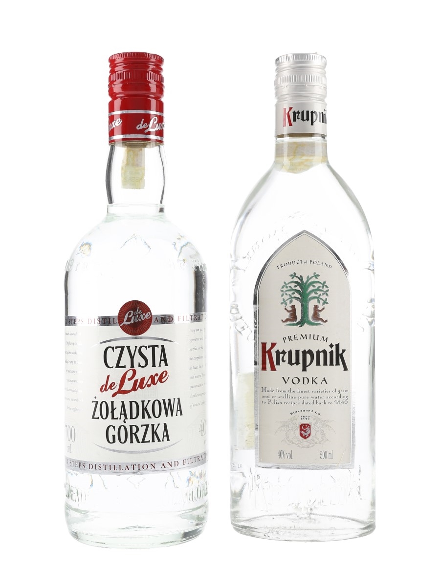 Krupnik & Zoladskowa Vodka Bottled 2000s 50cl & 70cl / 40%