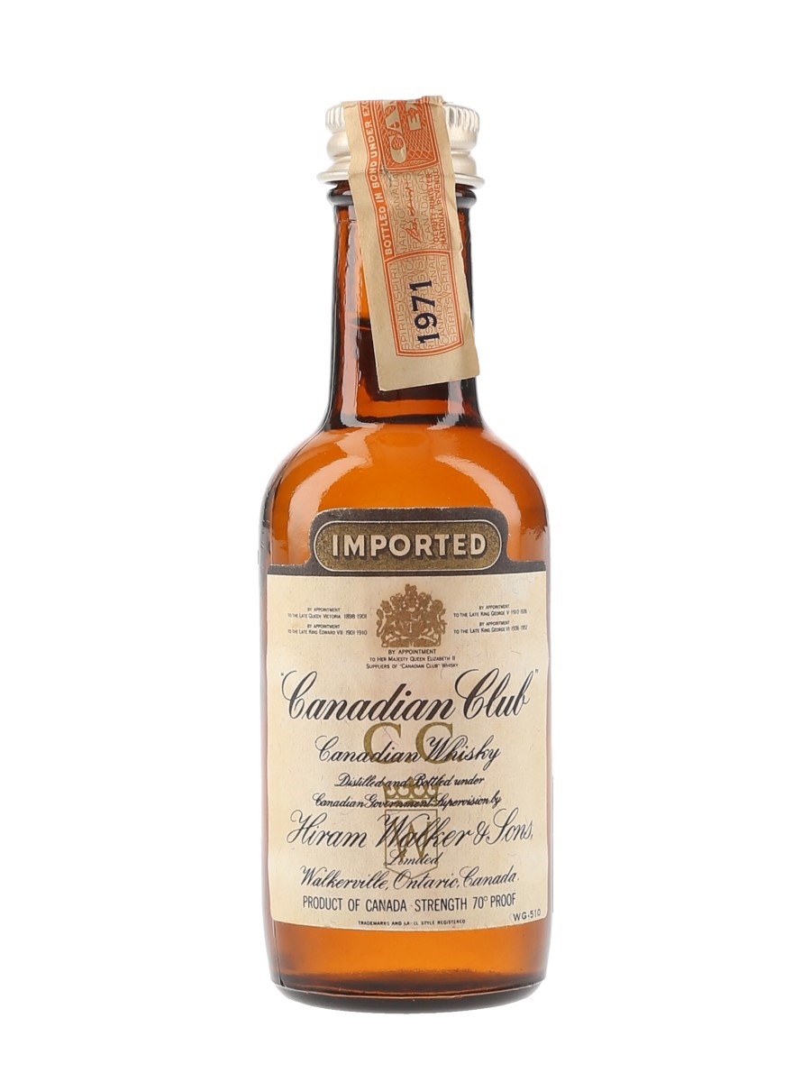 Canadian Club 1971 - Lot 89028 - Buy/Sell World Whiskies Online