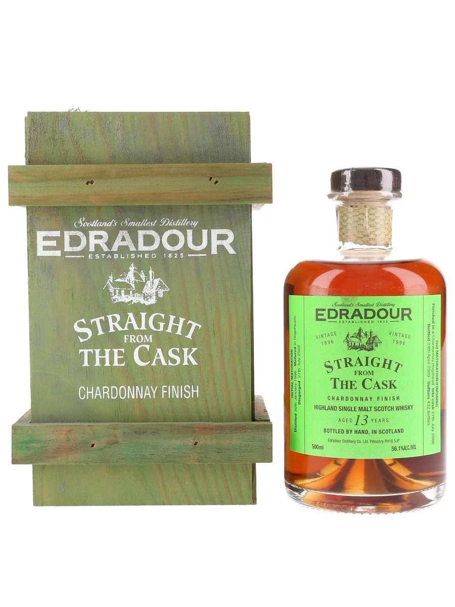 Edradour 1996 13 Year Old Straight From The Cask Bottled 2009 - Chardonnay Finish 50cl / 56.1%