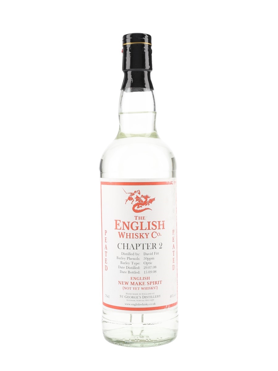 English Whisky Co. 2008 Peated Chapter 2 New Make Spirit 70cl / 46%