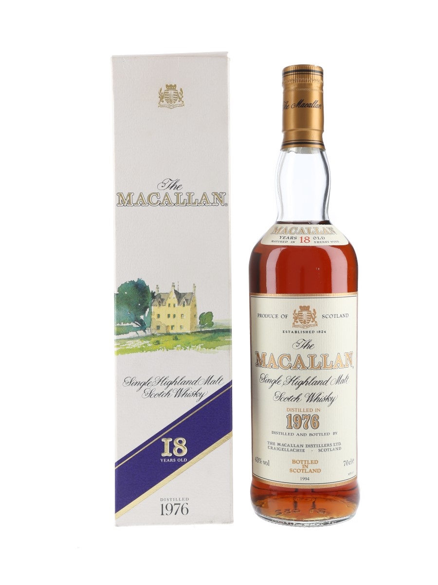 Macallan 1976 18 Year Old Bottled 1994 70cl / 43%