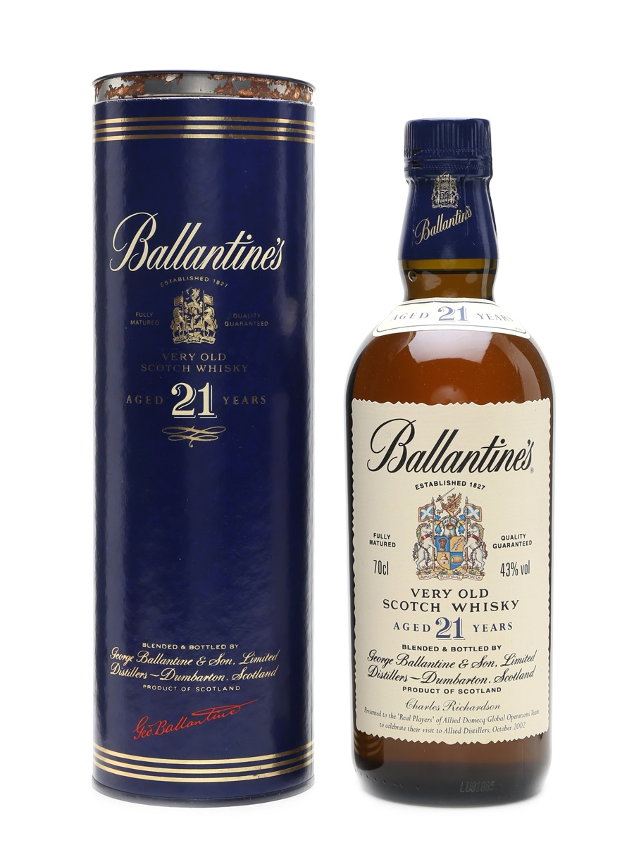 Ballantine's 21 Years Old 'Real Players' of Allied Domecq 2002 70cl / 43%