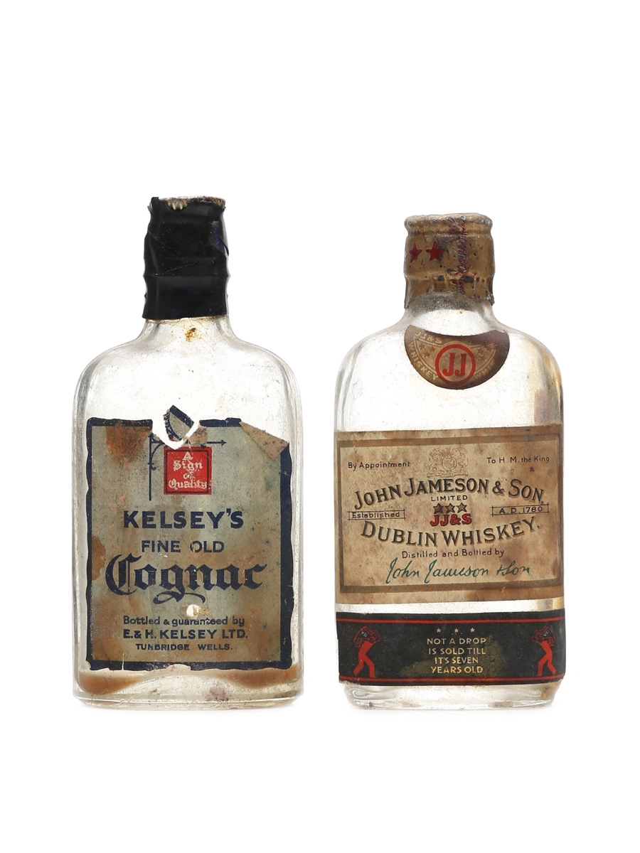 Jameson 7 Years Old & Kelsey's Fine Old Cognac  2 x 5cl