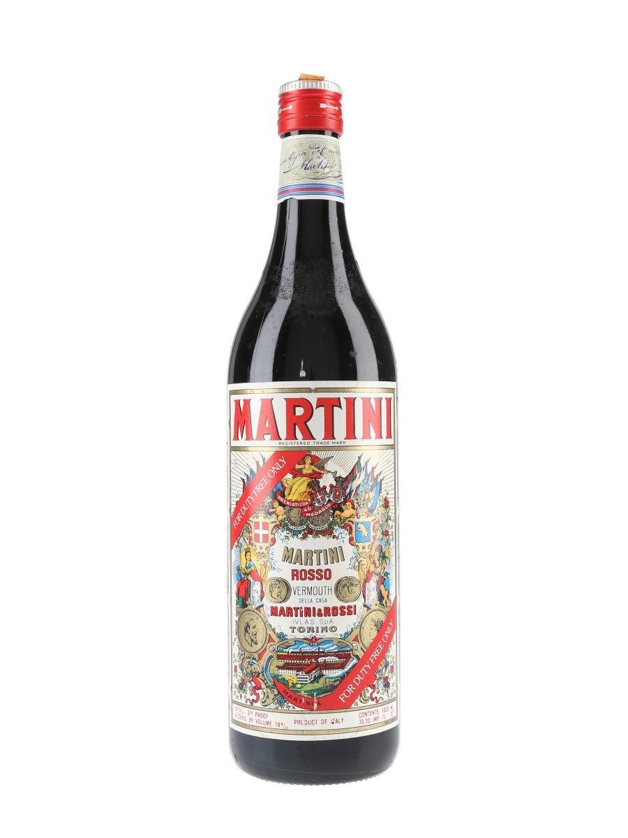 Martini Rosso Vermouth Bottled 1980s - Duty Free 100cl / 18%