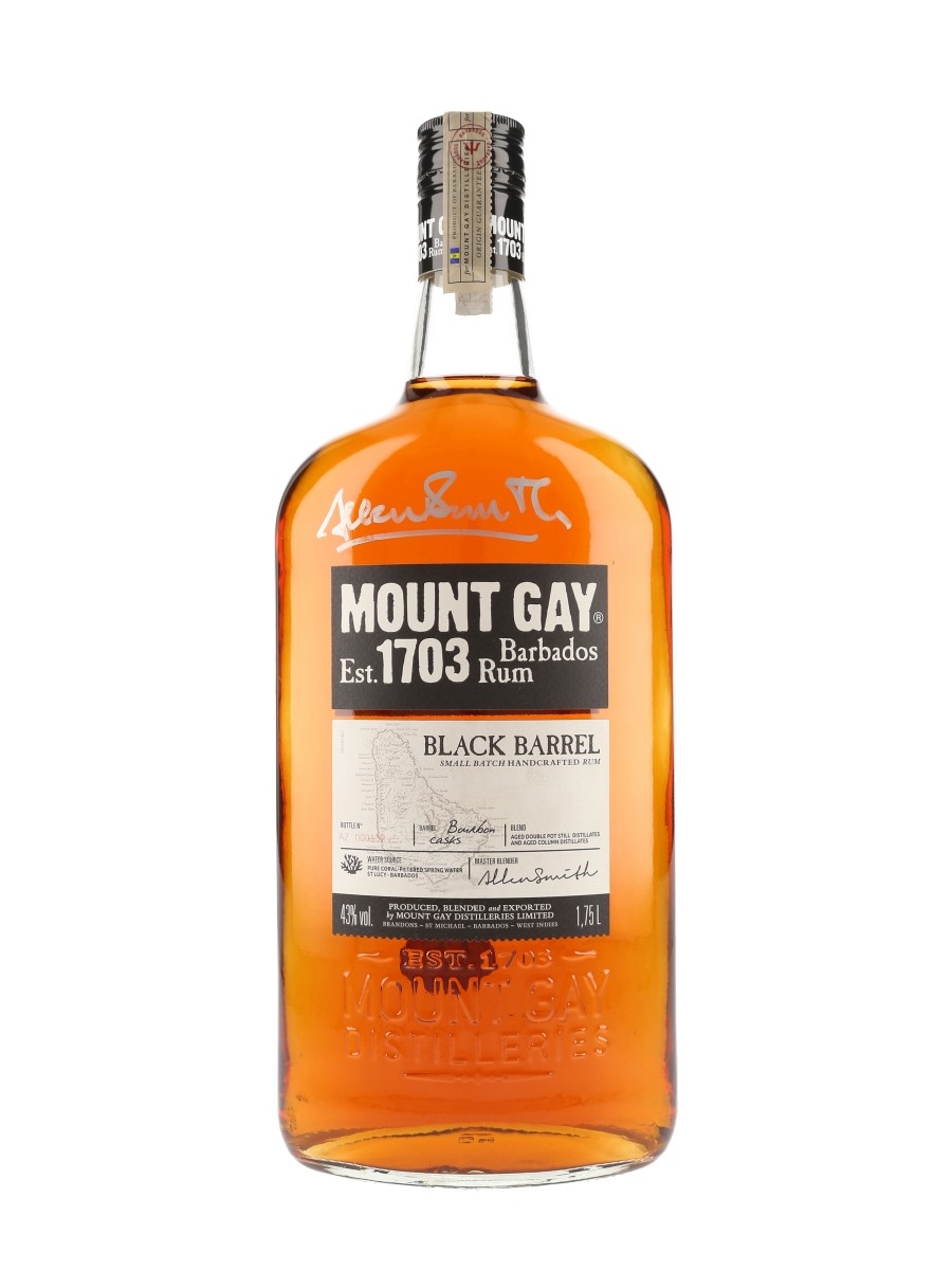 Mount Gay Black Barrel Signed Bottle 175cl / 43%