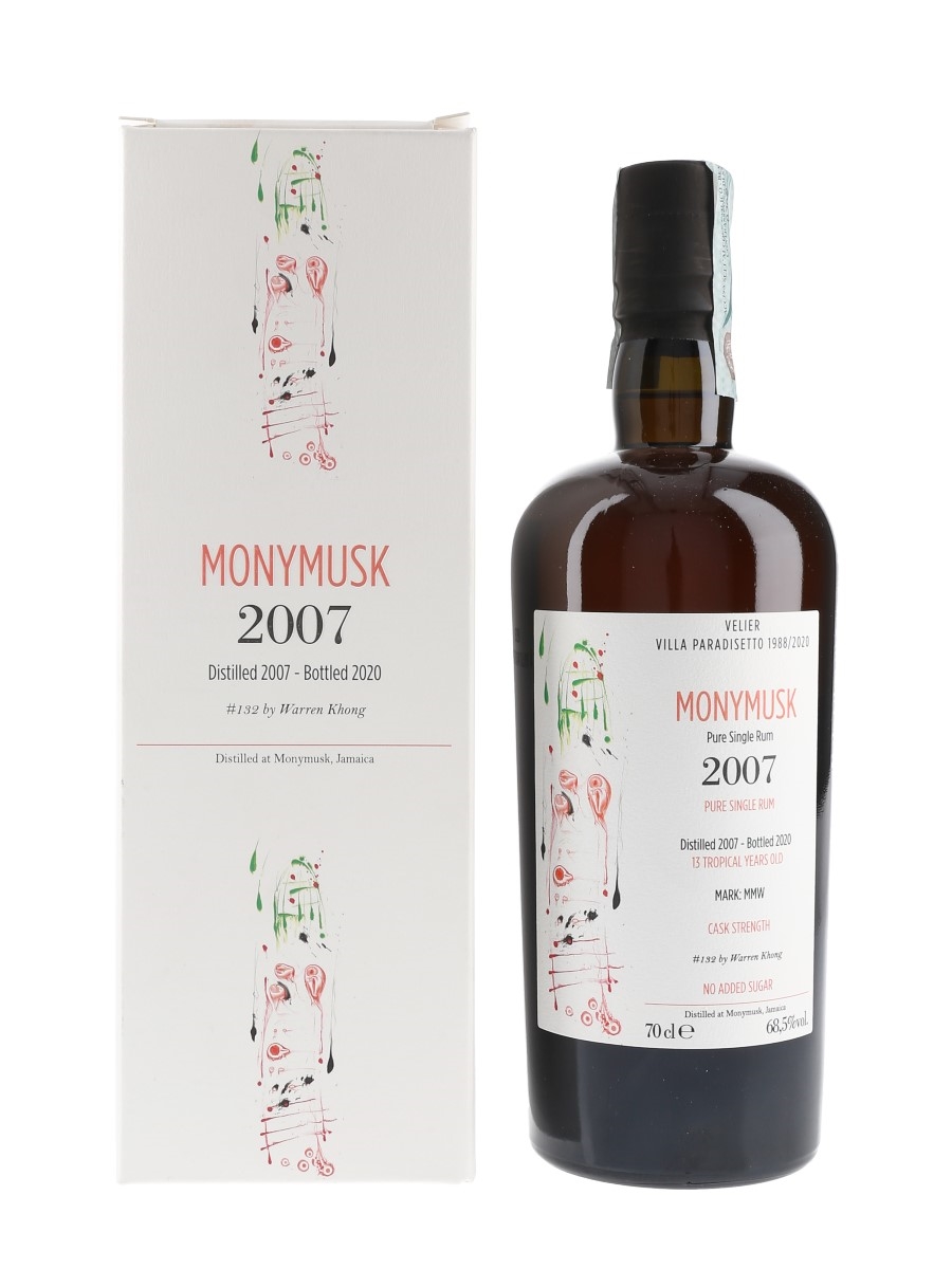 Monymusk 2007 13 Year Old MMW Villa Paradisetto Bottled 2020 - Velier 70cl / 68.5%